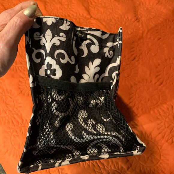 Thirty-one Black & White Parisian Pop organizer mini tote #2 - Picture 5 of 11